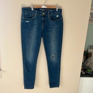 Levi Strauss Women's Distressed Low Rise Denim Jeggings Size 10